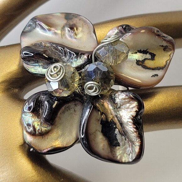 Genuine Pearl Adjustable Ring - Picture 1 of 7